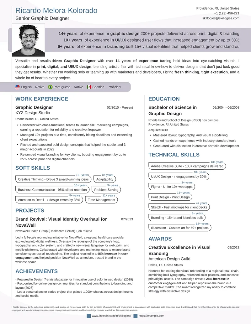 resume builder template highlighting coding skills