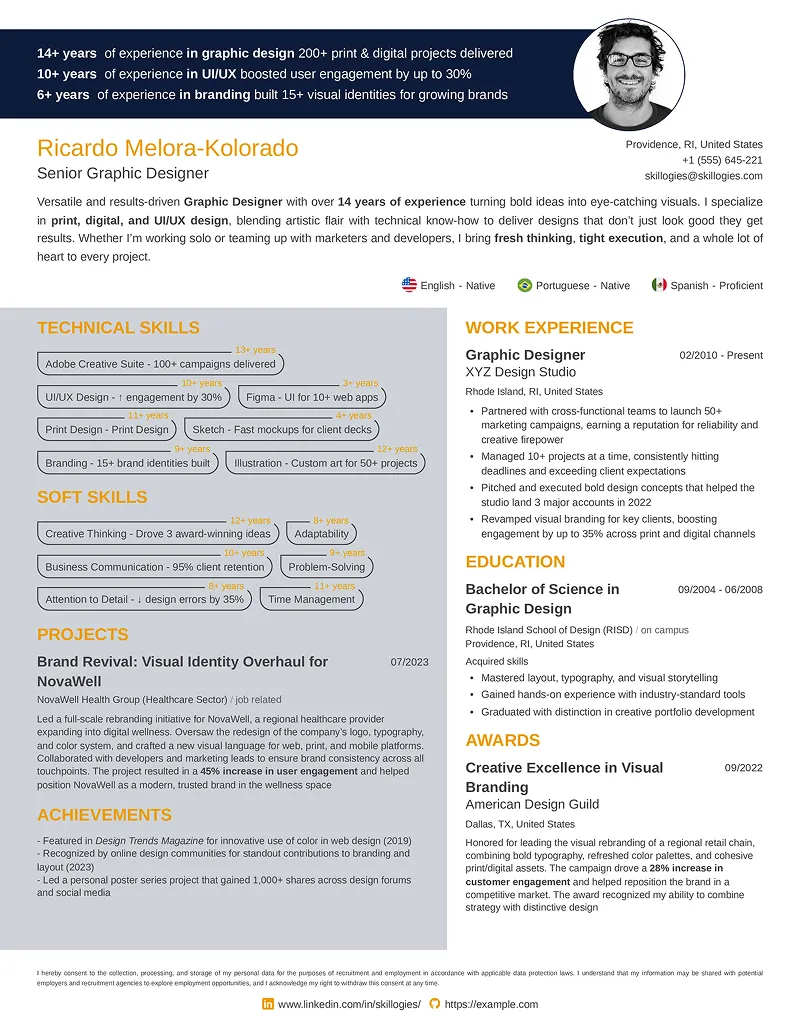 Simple resume template for students and fresh graduates